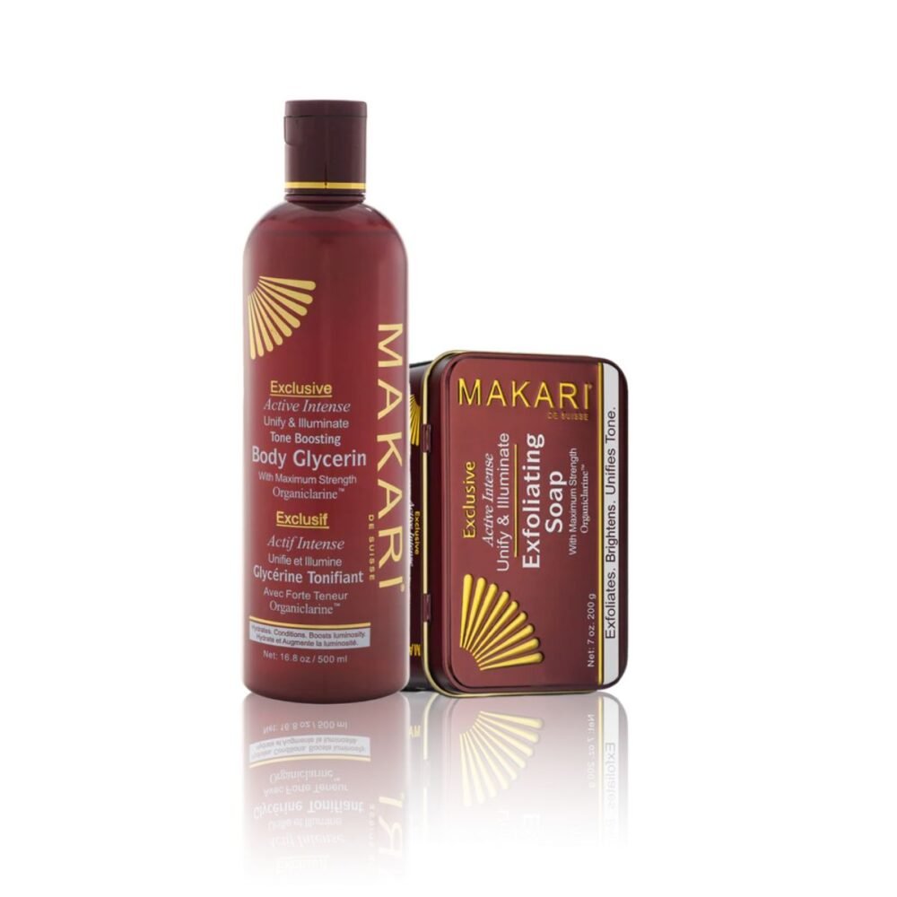 Makari Exclusive Intense Radiance Bundle Kit – Body Glycerin & Soap