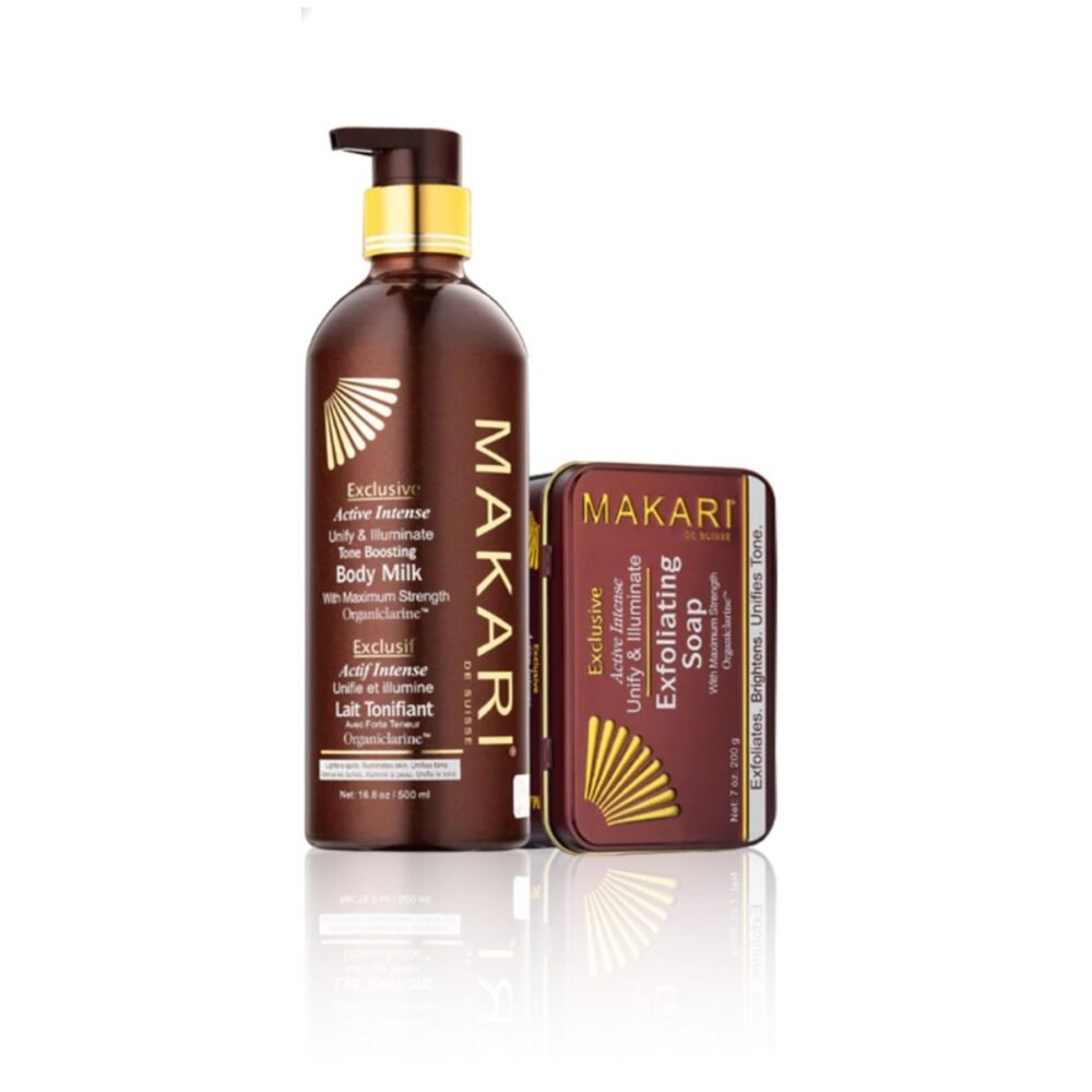 Makari Exclusive Toning Milk and Soap Kit